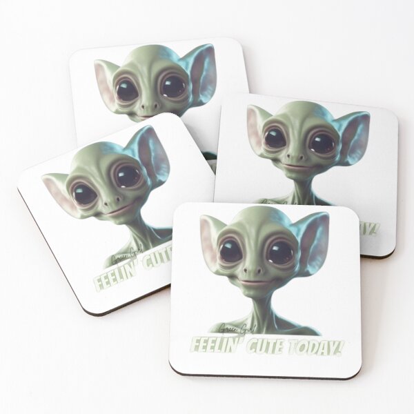 Item preview, Feelin Cute Today Alien Design - Alien T-Shirt Design designed and sold by GreenGirl-store.