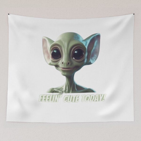 Item preview, Feelin Cute Today Alien Design - Alien T-Shirt Design designed and sold by GreenGirl-store.