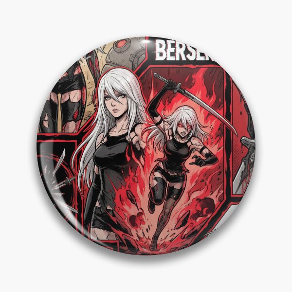 Artikelvorschau, A2 NieR Automata YoRHa Nr. 2 Typ A Android Weißes Haar Katana Pod 042 Pascal Village Vergnügungspark 2B 9S Ende E Fan Art Portrait Poster T-Shirt Sticker Geschenk entworfen und verkauft von Senpaiwaves.