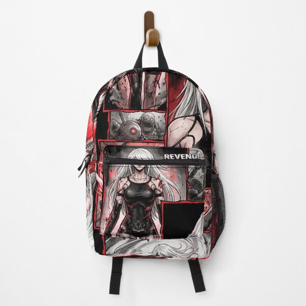 Item preview, A2 NieR Automata YoRHa No.2 Type A Android White Hair Katana Pod 042 Pascal Village Amusement Park 2B 9S Ending E Fan Art Portrait Poster T-Shirt Sticker Gift designed and sold by Senpaiwaves.