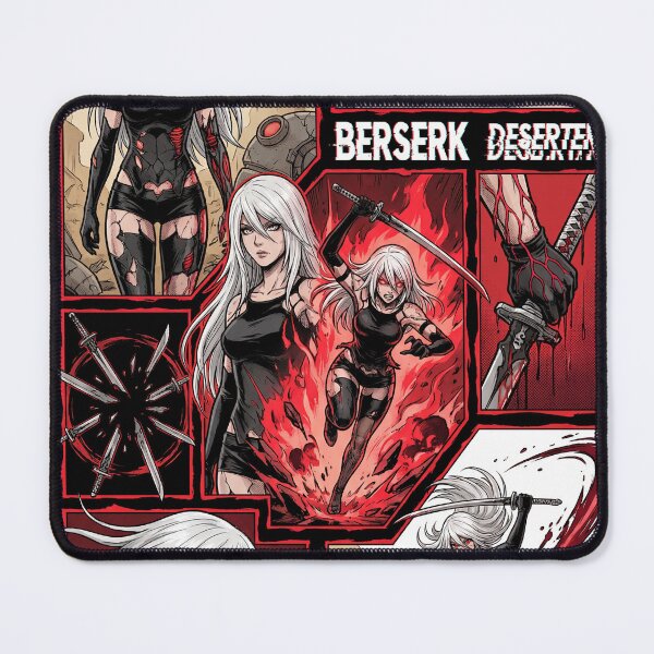Artikelvorschau, A2 NieR Automata YoRHa Nr. 2 Typ A Android Weißes Haar Katana Pod 042 Pascal Village Vergnügungspark 2B 9S Ende E Fan Art Portrait Poster T-Shirt Sticker Geschenk entworfen und verkauft von Senpaiwaves.