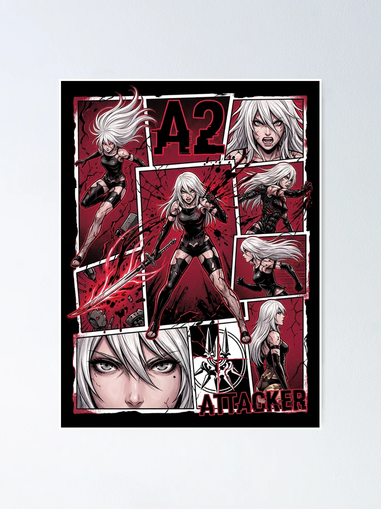 A2 NieR Automata YoRHa No.2 Type A Android White Hair Katana Pod