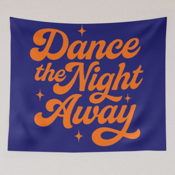 Item preview, Dance the Night Away Retro Orange Midnight Design designed and sold by H2Vibes.
