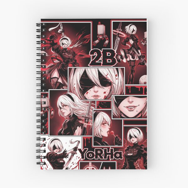 Item preview, 2B NieR Automata YoRHa No.2 Type B Android Blindfold White Hair Katana Pod 153 9S Pascal Village Amusement Park Ending E Fan Art Portrait Poster T-Shirt Sticker Gift designed and sold by Senpaiwaves.