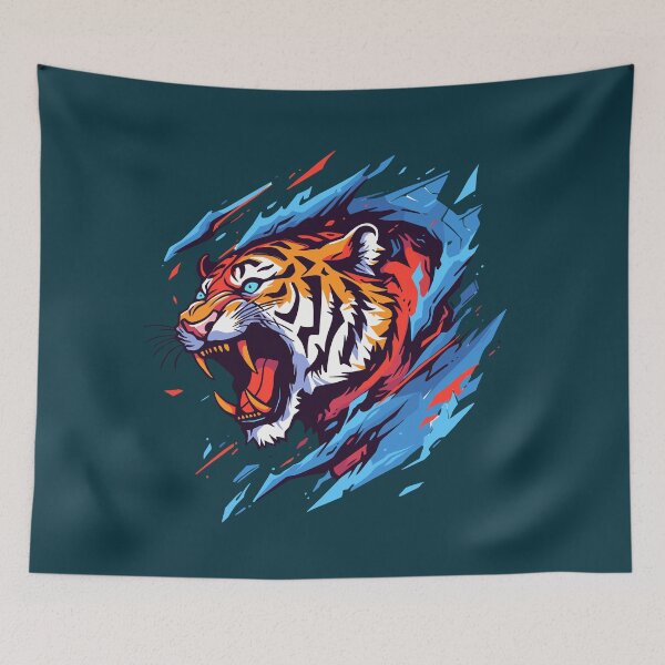 Item preview, Roaring Tiger Big Cat Wild Animal designed and sold by NosandEdgy.