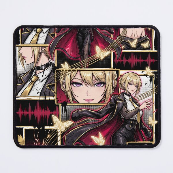 Item preview, Evelyn Chevalier Zenless Zone Zero ZZZ Stars of Lyra Fire Attack Astra Yao Bodyguard Binding Seal Garrote Sunder Blonde Hair Assassin Fan Art Portrait Poster T-Shirt Sticker Gift designed and sold by Senpaiwaves.
