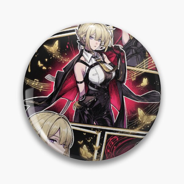 Item preview, Evelyn Chevalier Zenless Zone Zero ZZZ Stars of Lyra Fire Attack Astra Yao Bodyguard Binding Seal Garrote Sunder Blonde Hair Assassin Fan Art Portrait Poster T-Shirt Sticker Gift designed and sold by Senpaiwaves.