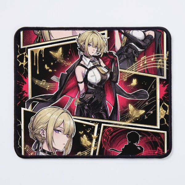 Item preview, Evelyn Chevalier Zenless Zone Zero ZZZ Stars of Lyra Fire Attack Astra Yao Bodyguard Binding Seal Garrote Sunder Blonde Hair Assassin Fan Art Portrait Poster T-Shirt Sticker Gift designed and sold by Senpaiwaves.