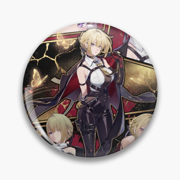 Item preview, Evelyn Chevalier Zenless Zone Zero ZZZ Stars of Lyra Fire Attack Astra Yao Bodyguard Binding Seal Garrote Sunder Blonde Hair Assassin Fan Art Portrait Poster T-Shirt Sticker Gift designed and sold by Senpaiwaves.