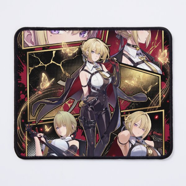 Item preview, Evelyn Chevalier Zenless Zone Zero ZZZ Stars of Lyra Fire Attack Astra Yao Bodyguard Binding Seal Garrote Sunder Blonde Hair Assassin Fan Art Portrait Poster T-Shirt Sticker Gift designed and sold by Senpaiwaves.