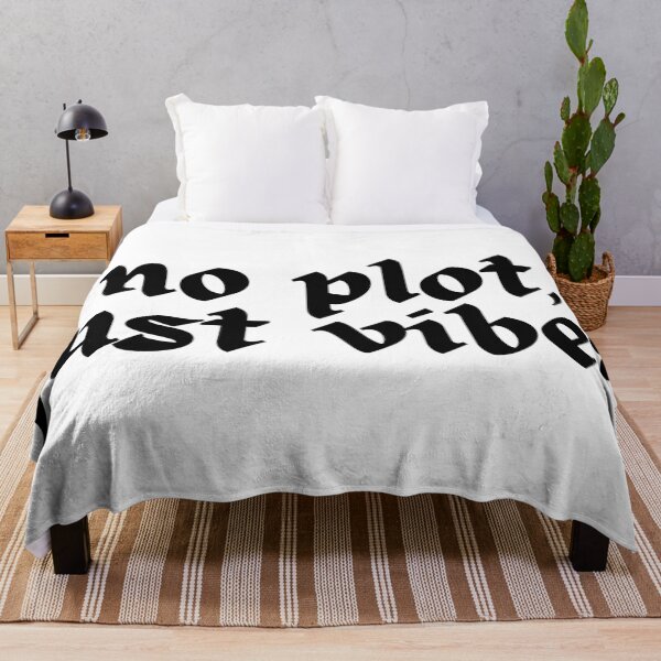 Item preview, No Plot, Just Vibes | Booktok Reading Mood Quote designed and sold by sicksadlit.
