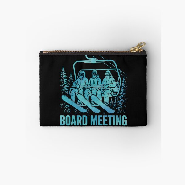 Item preview, Board Meeting Funny Snowboarding Winter Sports Pun designed and sold by Mason-Pride.
