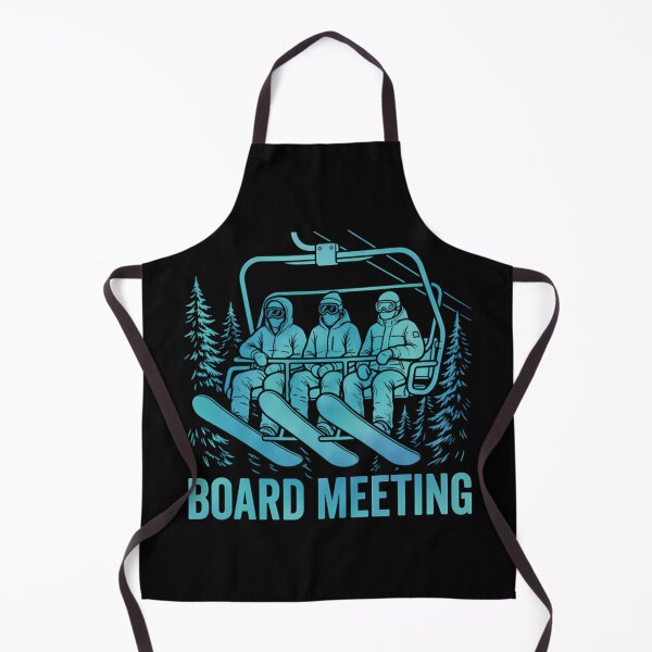 Item preview, Board Meeting Funny Snowboarding Winter Sports Pun designed and sold by Mason-Pride.