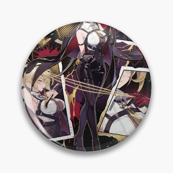 Item preview, Evelyn Chevalier Zenless Zone Zero ZZZ Stars of Lyra Fire Attack Astra Yao Bodyguard Binding Seal Garrote Sunder Blonde Hair Assassin Fan Art Portrait Poster T-Shirt Sticker Gift designed and sold by Senpaiwaves.