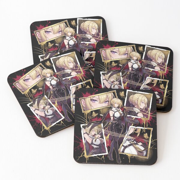 Item preview, Evelyn Chevalier Zenless Zone Zero ZZZ Stars of Lyra Fire Attack Astra Yao Bodyguard Binding Seal Garrote Sunder Blonde Hair Assassin Fan Art Portrait Poster T-Shirt Sticker Gift designed and sold by Senpaiwaves.