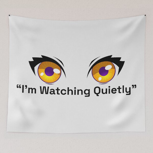 Item preview, I’m Watching Quietly – Golden Eyes Illustration designed and sold by Italkam.