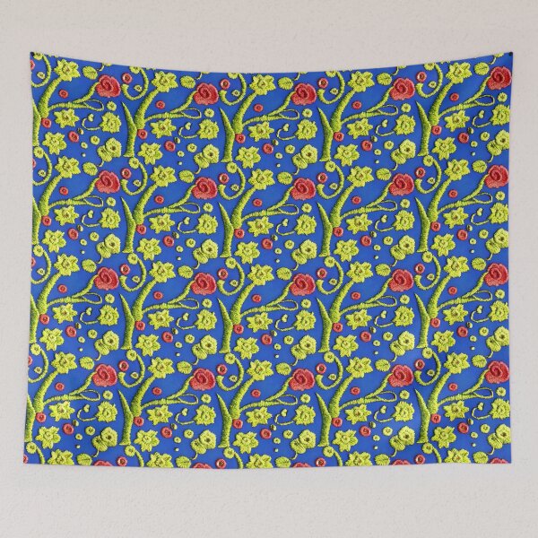 Item preview, Intertwined green branches and delicate red flowers designed and sold by Beleza e Estilo.