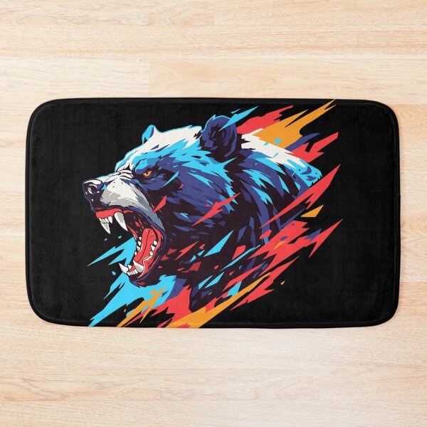 Item preview, Colorful Roaring Bear Wild Animal designed and sold by NosandEdgy.