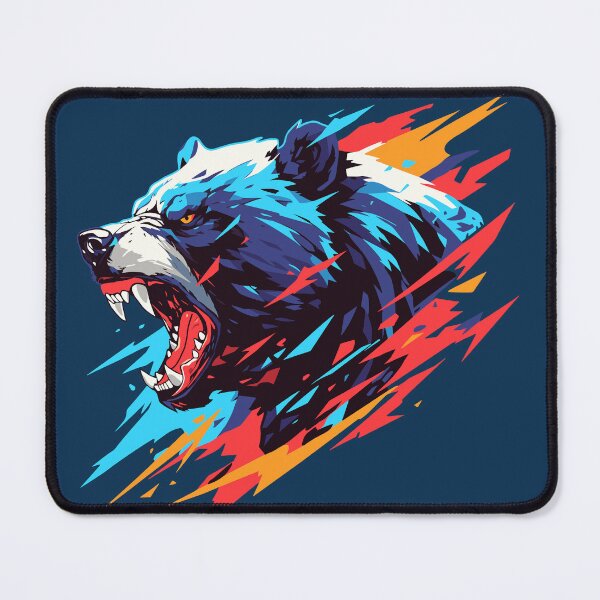 Item preview, Colorful Roaring Bear Wild Animal designed and sold by NosandEdgy.