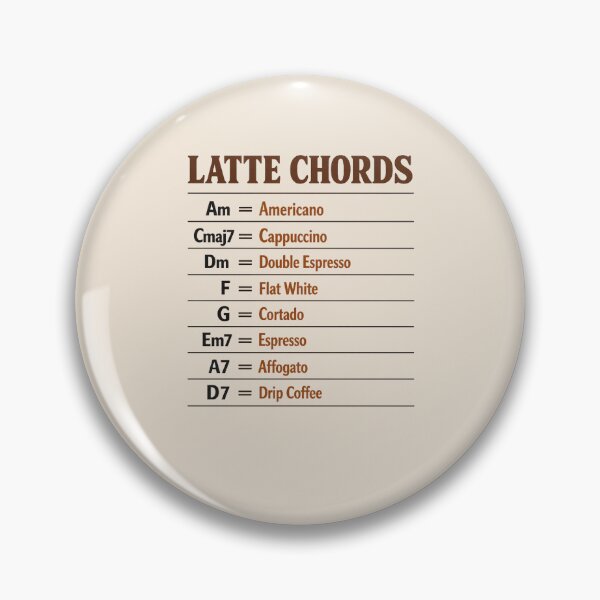 Item preview, LATTE CHORDS designed and sold by peaknerd.