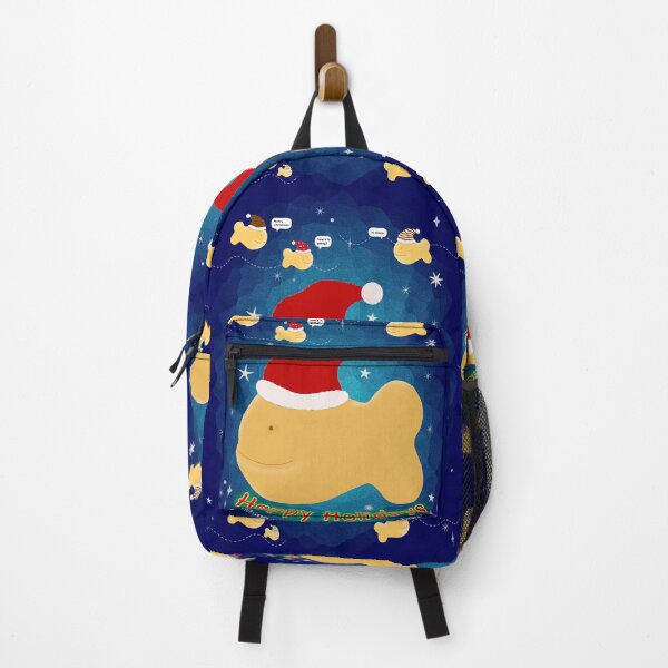 Item preview, Happy Holidays Santa Goldfish Swimming designed and sold by Greatbluewhale3.