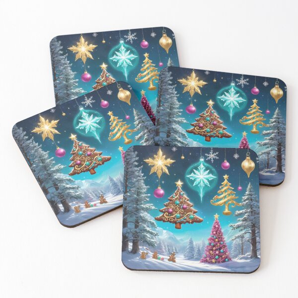 Item preview, Floating Ornaments, Plus Gold,Purple, And Chocolate Christmas Trees designed and sold by Melantari Vizuns.
