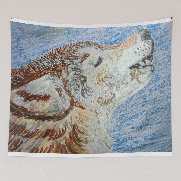 Item preview, The Howling Wolf designed and sold by pinkyjainpan.
