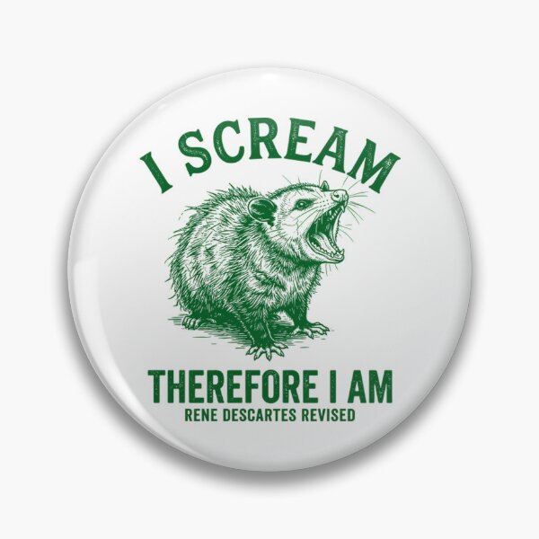 Item preview, Existential Opossum Scream - Funny Philosophy Parody designed and sold by Mason-Pride.