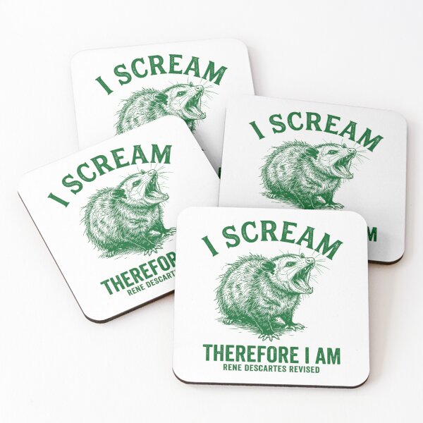 Item preview, Existential Opossum Scream - Funny Philosophy Parody designed and sold by Mason-Pride.