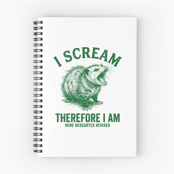 Item preview, Existential Opossum Scream - Funny Philosophy Parody designed and sold by Mason-Pride.
