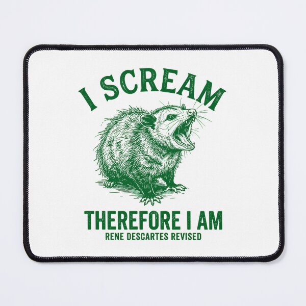 Item preview, Existential Opossum Scream - Funny Philosophy Parody designed and sold by Mason-Pride.