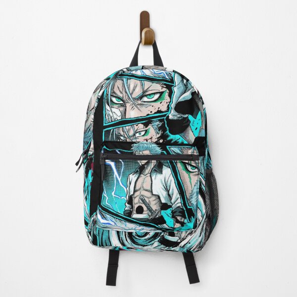 Item preview, Blue Haired Panther Espada Sexta Hollow Mask Arrancar Resurrection Pantera Claws Fierce Warrior Anime Swordsman Fan Art Portrait Illustration Poster T-Shirt Sticker Print Gift designed and sold by Senpaiwaves.