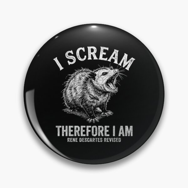 Item preview, Existential Opossum Scream - Funny Philosophy Parody designed and sold by Mason-Pride.