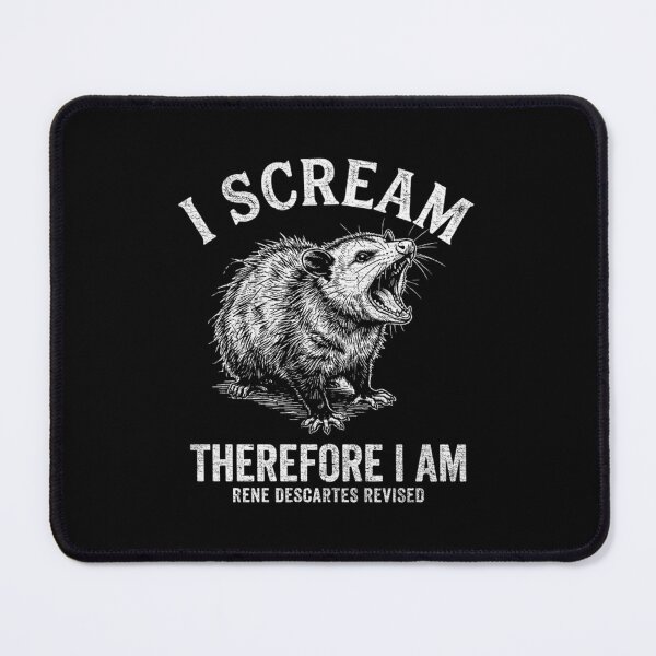Item preview, Existential Opossum Scream - Funny Philosophy Parody designed and sold by Mason-Pride.
