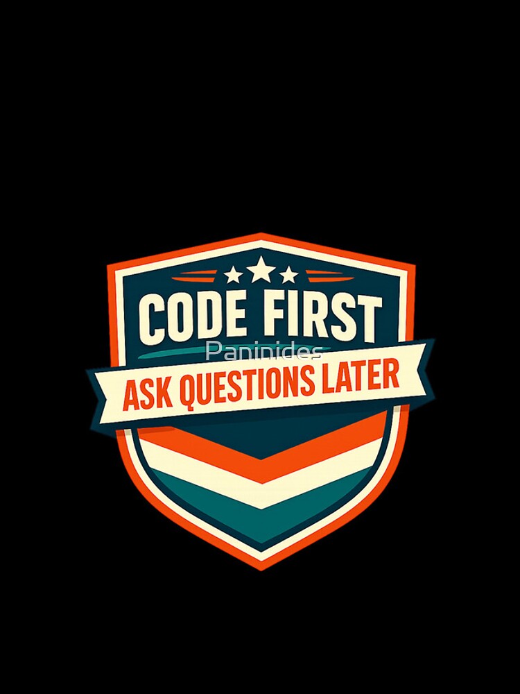 Thumbnail 4 of 4, iPhone Case, Code First Ask Questions Later designed and sold by Paninides.