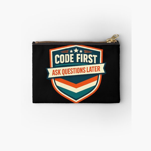 Item preview, Code First Ask Questions Later designed and sold by Paninides.