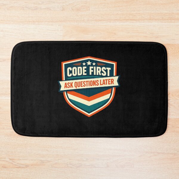 Item preview, Code First Ask Questions Later designed and sold by Paninides.