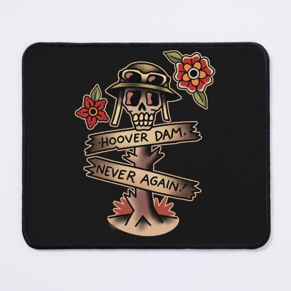 Item preview, Wasteland ink - Hoover Dam, Never Again designed and sold by Hannah Hibbert.