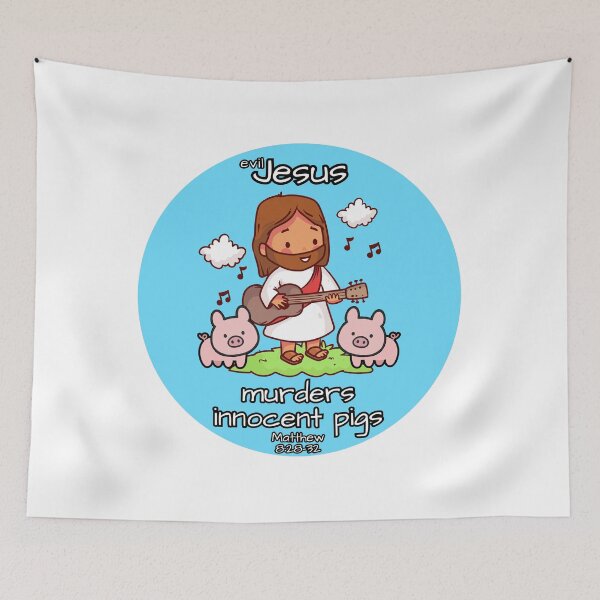 Item preview, Evil Jesus - Pig - Bible Verse designed and sold by EvergreenRevolt.