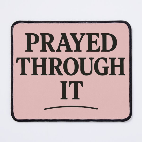 Item preview, Prayed Through It – Black History Month Faith Typography designed and sold by The Melanic.