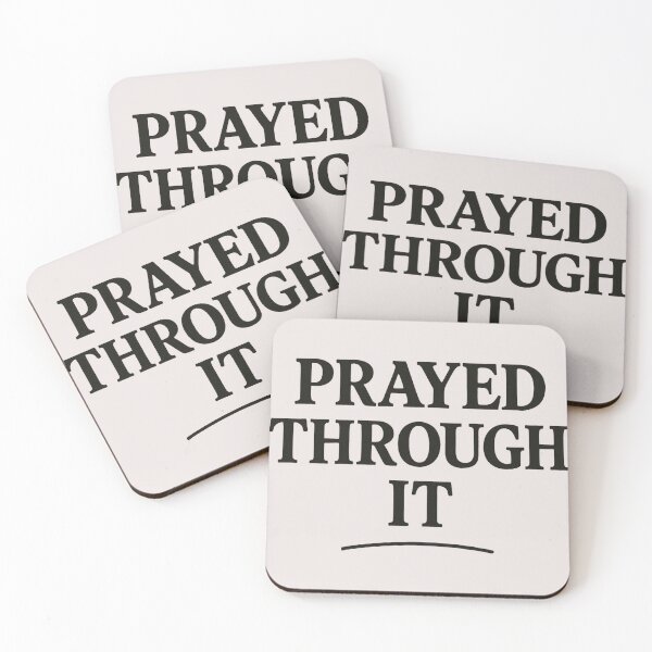 Item preview, Prayed Through It – Black History Month Faith Typography designed and sold by The Melanic.