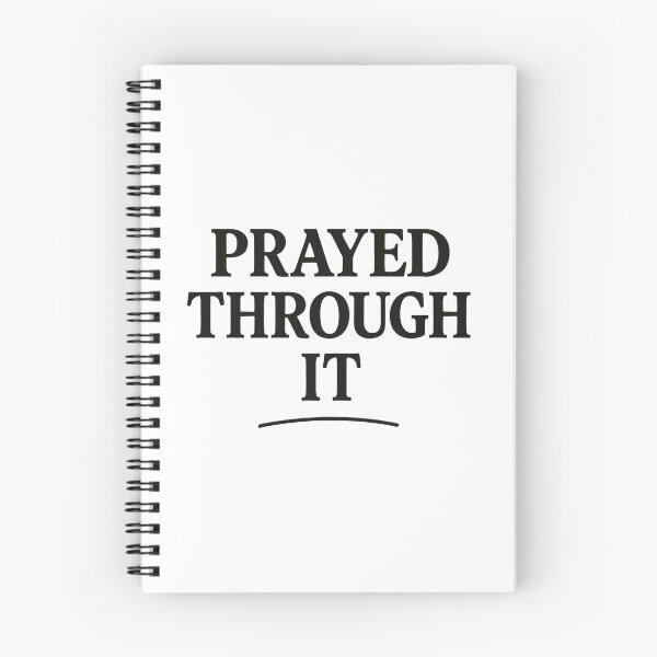 Item preview, Prayed Through It – Black History Month Faith Typography designed and sold by The Melanic.