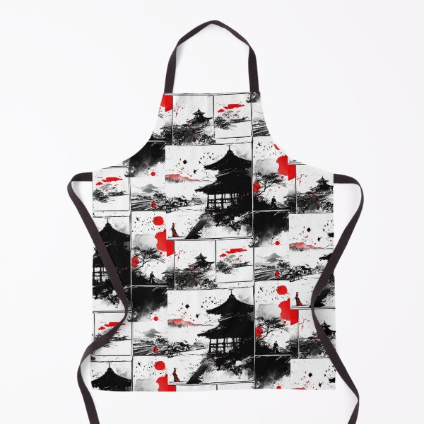 Item preview, Samurai Silence–Sumi-e Art Pattern designed and sold by Szpaku desart .