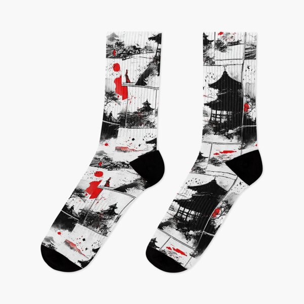 Item preview, Samurai Silence–Sumi-e Art Pattern designed and sold by Szpaku desart .