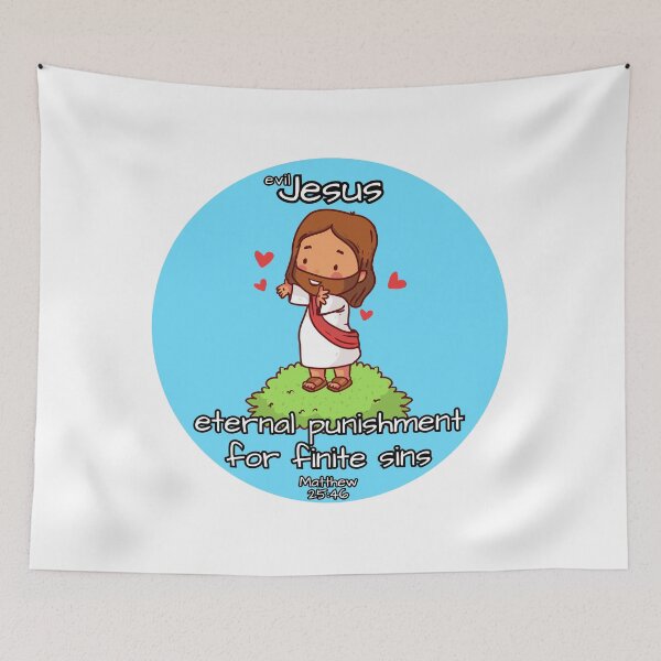 Item preview, Evil Jesus - Eternal Punishment - Bible Verse designed and sold by EvergreenRevolt.