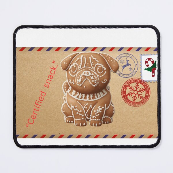 Item preview, Gingerbread Pug – Certified Holiday Snack Design designed and sold by PugsRus.
