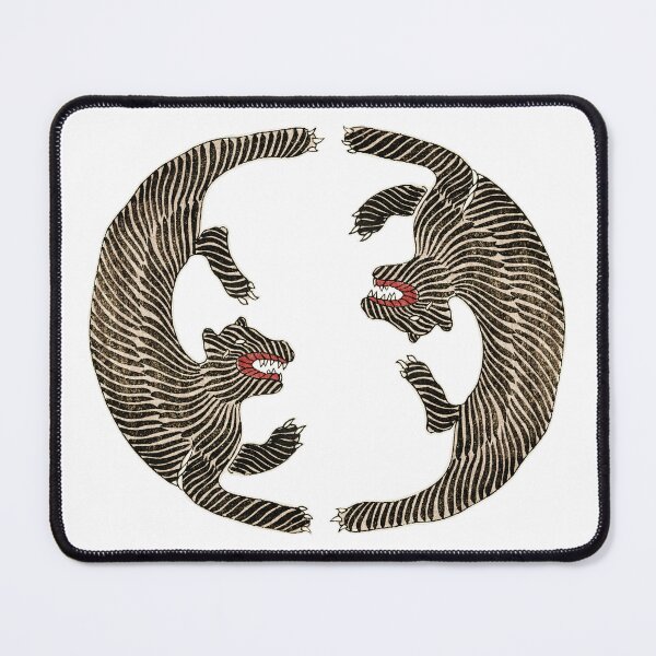 Item preview, Japanese Vintage Original Woodblock Print of Tigers designed and sold by emmadezine.
