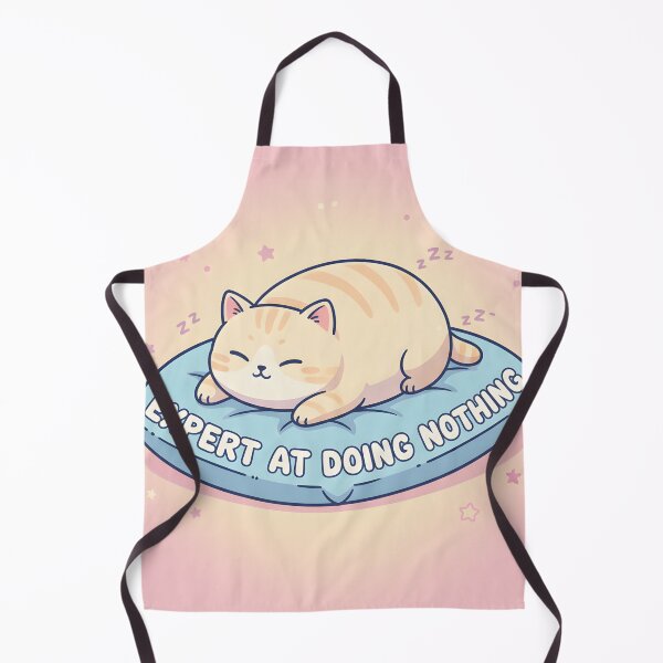 Item preview, Cute Chubby Cat Sleeping on a Blue Pillow designed and sold by homydesign.