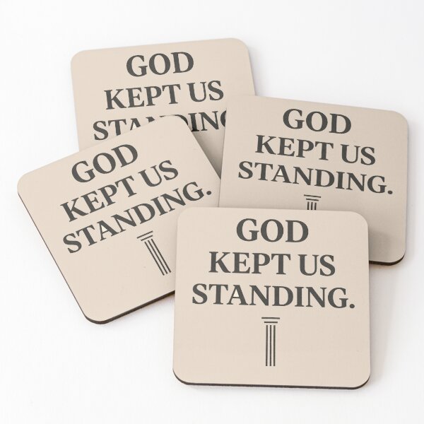 Item preview, God Kept Us Standing – Black History Month Faith Quote designed and sold by The Melanic.