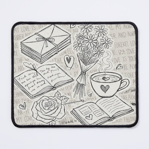 Item preview, Essence of Romance: Collage of Everyday Objects in Sketch Style designed and sold by VisualRotaStudio .